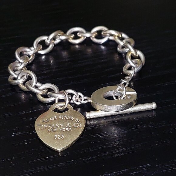 Bracelet Tiffany Toggle Closure Sterling Silver - Picture 3 of 5